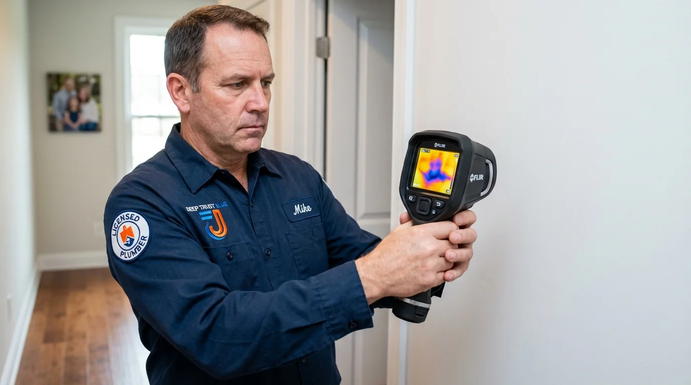 Thermal imaging leak detection by Johns Plumbing LLC in Palermo
